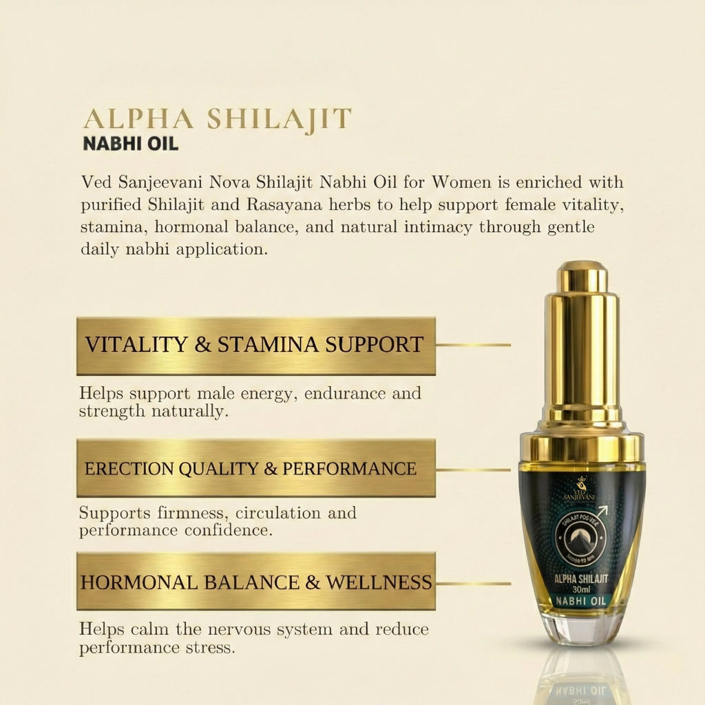 Alpha Shilajit Navel Oil for Men