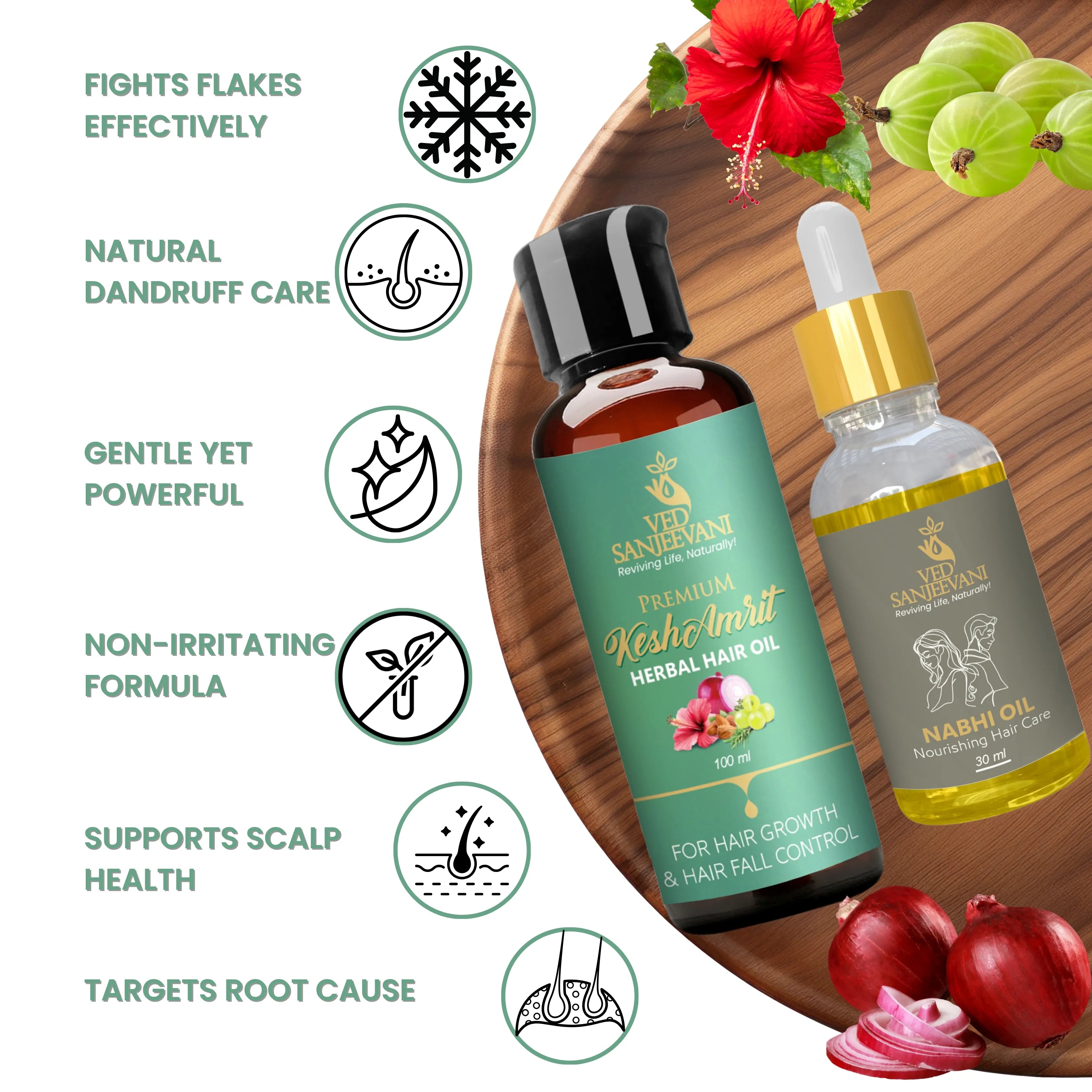 COMBO(Kesh Amrit hair oil +  Nourishing Hair Care Navel oil )