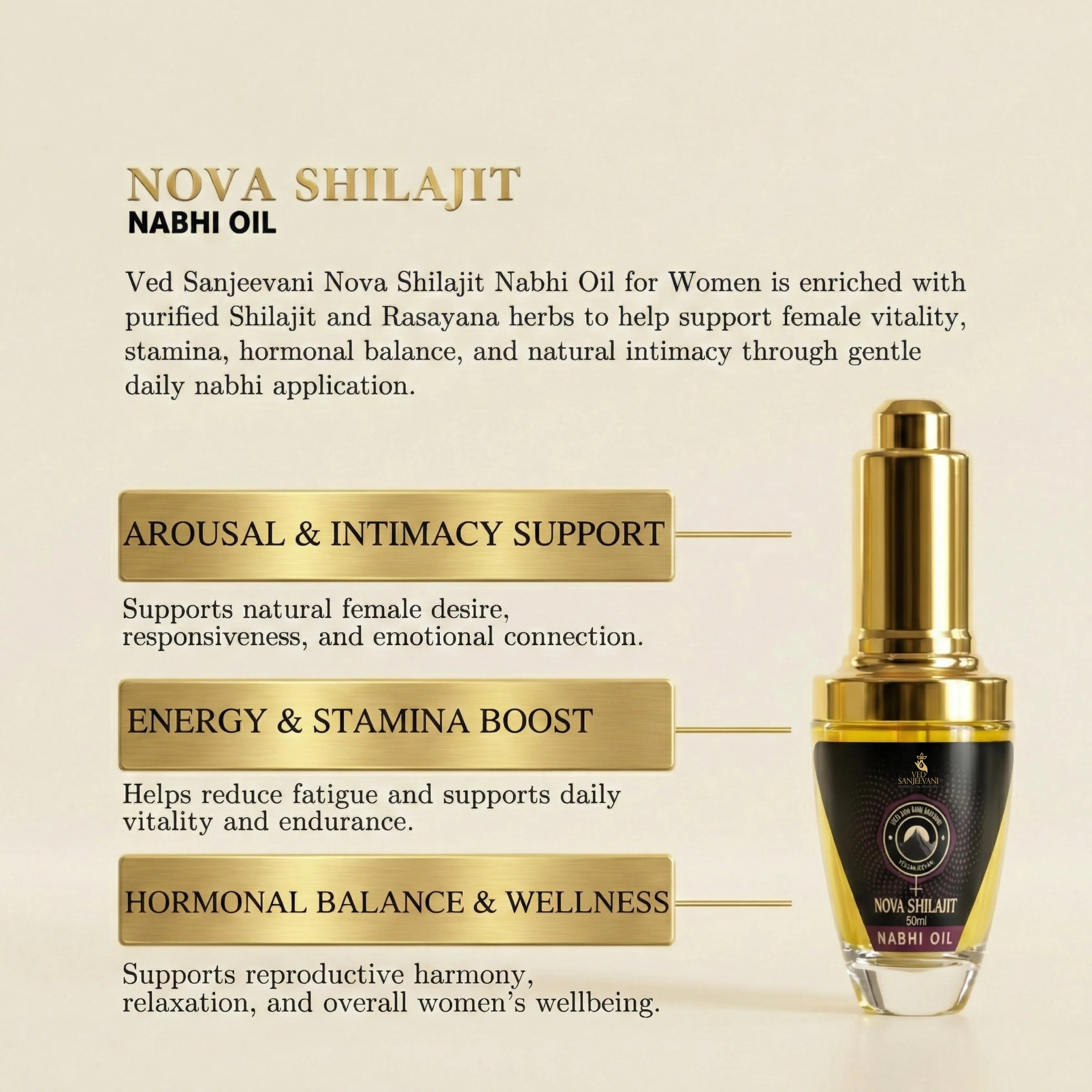 Nova Shilajit Navel Oil for Women - Image 5