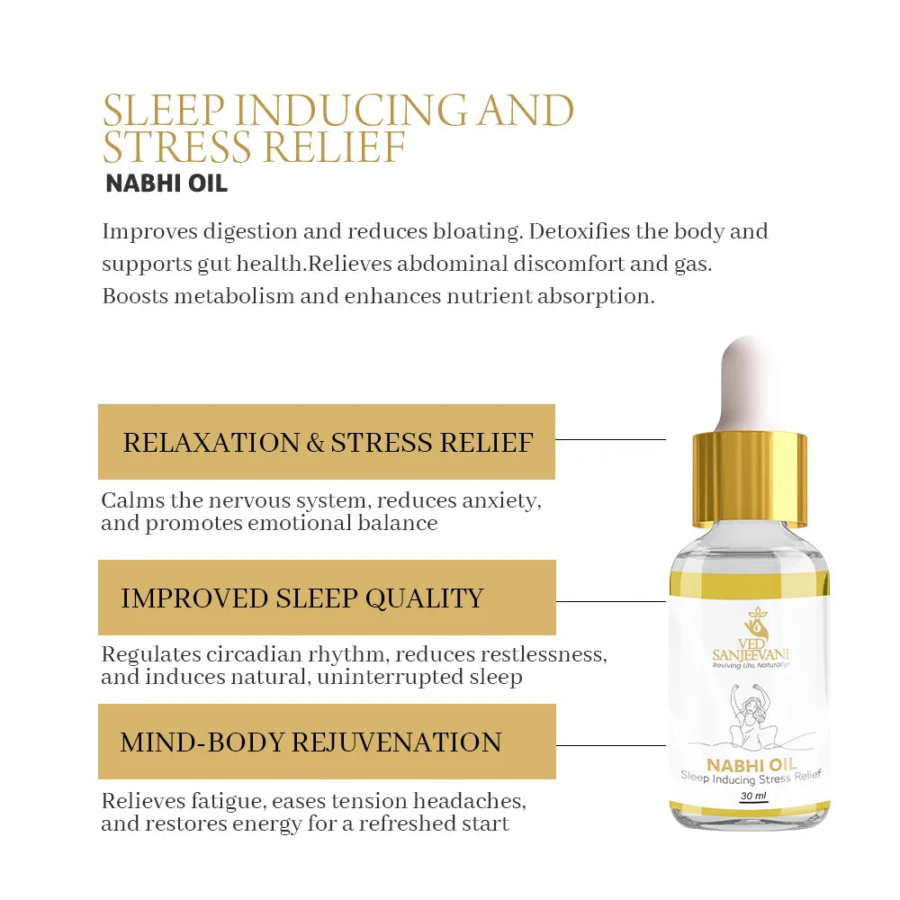 Sleep Inducing Stress Relief Navel Oil - Natural Ingredients