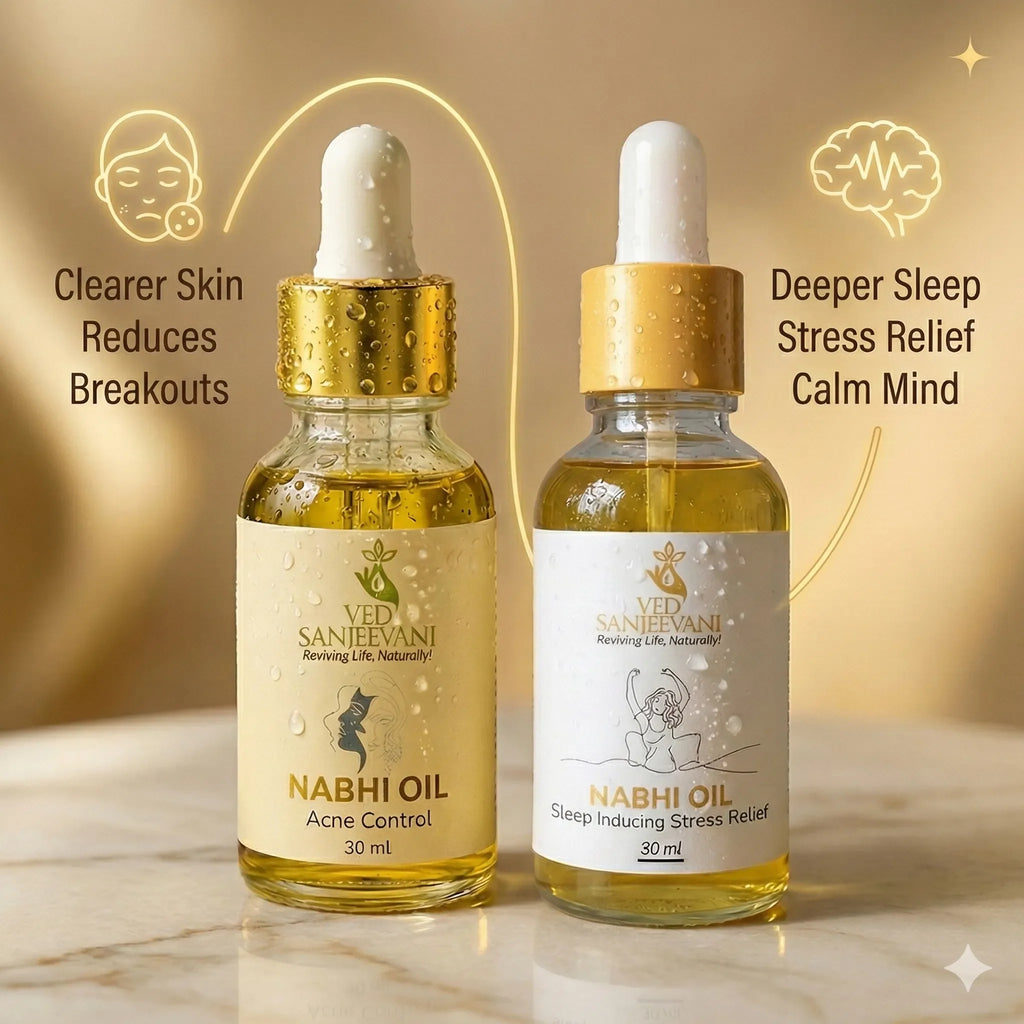 COMBO of Sleep Inducing & Acne Control – Ayurvedic Navel Oils for Restful Sleep, Calm & Clear Healthy Skin