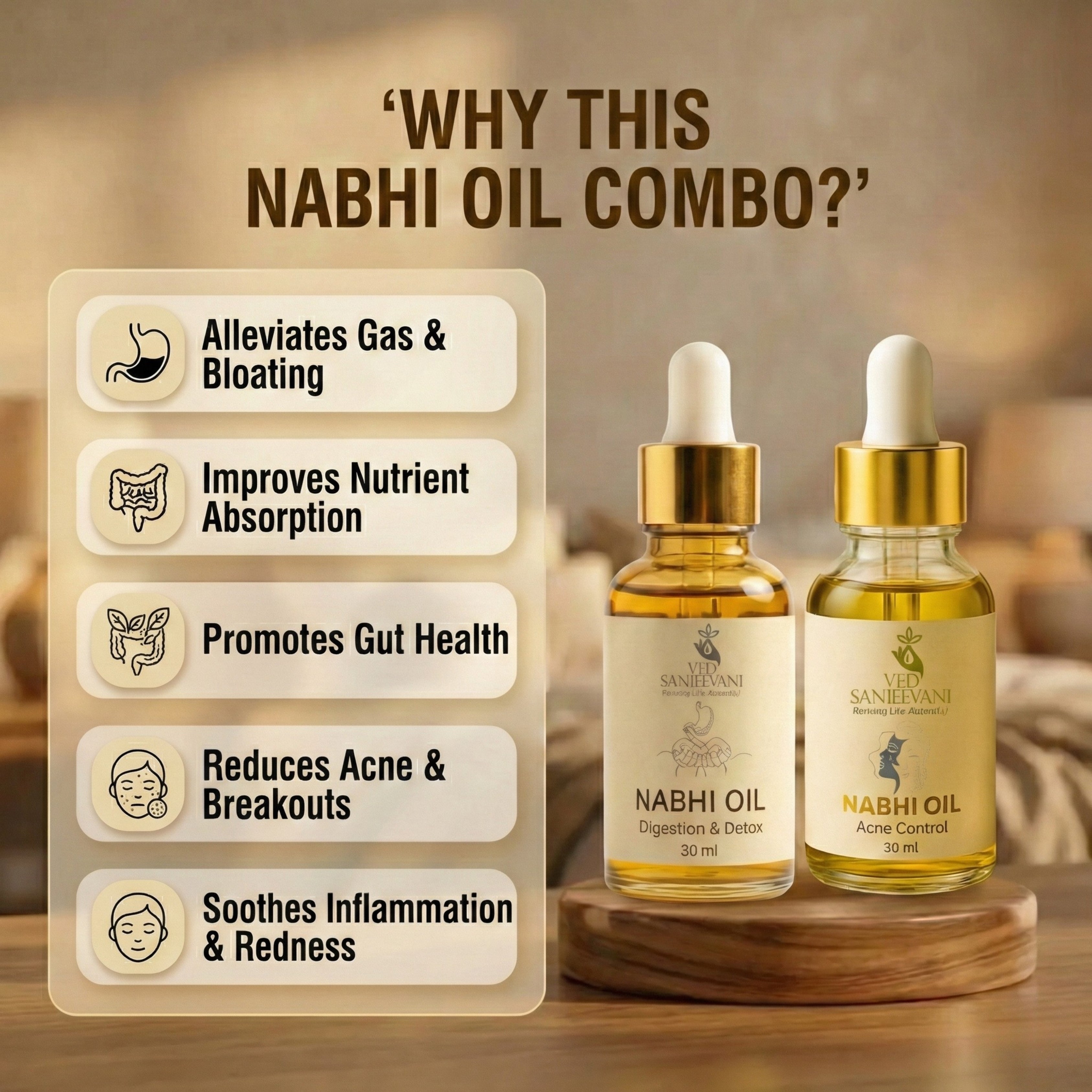 COMBO (Digestion & Detox + Acne Control Navel Oil)