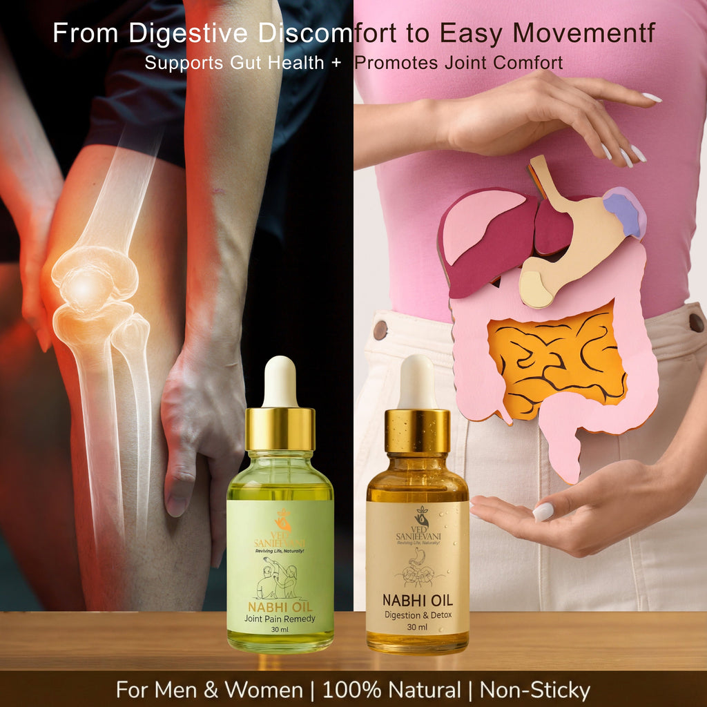 COMBO of Digestion Detox & Joint Pain Relief – Ayurvedic Navel Oils for Digestive Wellness & Joint Support