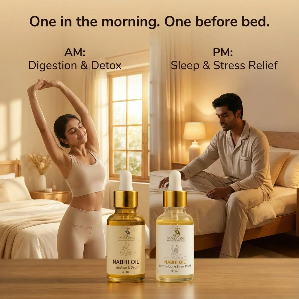 COMBO of Digestion Detox & Sleep Inducing– Ayurvedic Navel Oils for Digestive Wellness & Relaxation