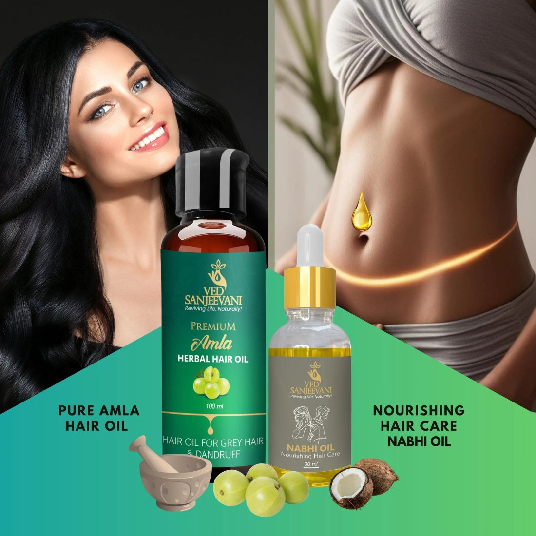 COMBO(Amla Hair oil + Hair Care navel oil)